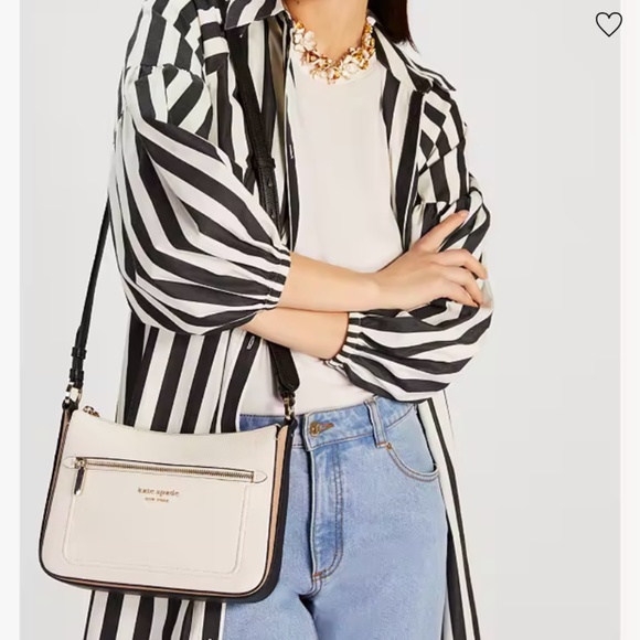 NEW! Kate Spade ♠️ Hudson Colorblocked Pebbled Leather Crossbody - Picture 8 of 8
